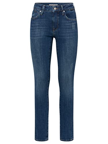 Mavi Damen Adriana Jeans, Größe W26/L30, Tief Blau Gebürstet Glam von Mavi