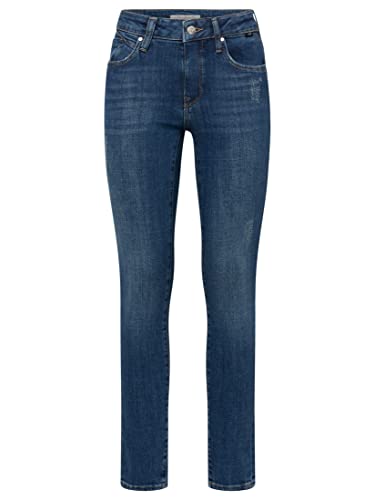 Mavi Damen Adriana Jeans, Tief Blau Gebürstet Glam, 28W / 30L EU von Mavi