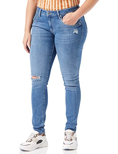 Mavi Damen Adriana Jeans, mid Ripped Denim, 28/30 von Mavi