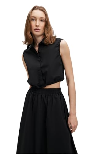 Mavi Damen Blusen Regular NONSLEEVE Woven Shirt Poplin Bluse von Mavi