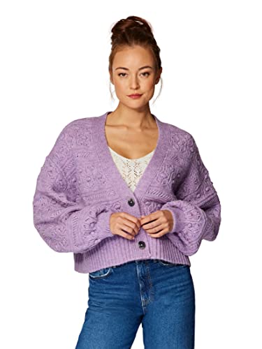 Mavi Damen Cardigan Strickjacke, Fair Orchidee, Mittel von Mavi