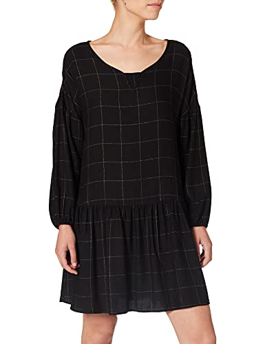 Mavi Damen Checked Dress Kleid,per Pack Schwarz (Black Check 27791),Small (Herstellergröße:S/) von Mavi