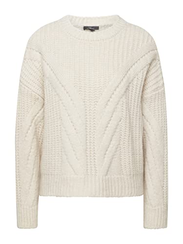 Mavi Damen Crew Neck Sweater Pullover, Antique White, S von Mavi