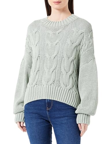Mavi Crew Neck Sweater; Aqua Gray von Mavi