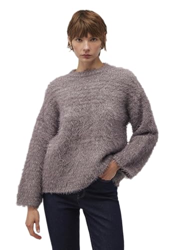 Mavi Damen Crew Neck Sweater Pullover, moonscape Melange, L von Mavi
