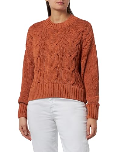 Mavi Damen Crew Neck Sweater Pullover, orange, XS von Mavi