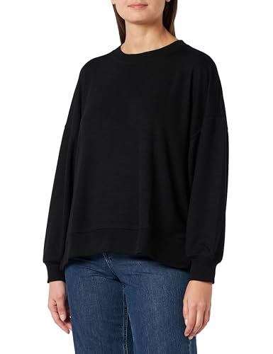 Mavi Damen Crew Neck Sweatshirt Shirt, schwarz, 38 von Mavi