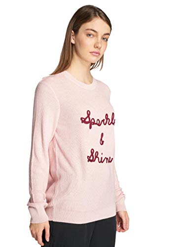 Mavi Damen Embroidery Sweater Pullover, Pink (Ballerina 27087), Small von Mavi