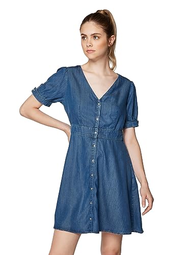 Mavi Damen Hilda Rock, blau, XL von Mavi