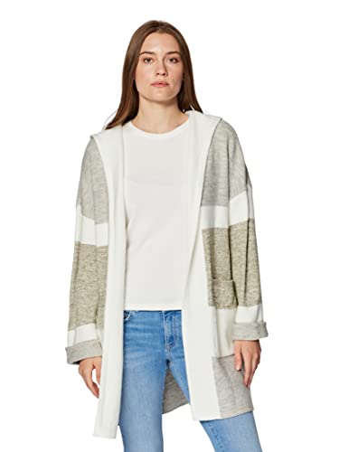 Mavi Damen Hooded Cardigan Strickjacke, Aloe Striped, XS/ von Mavi