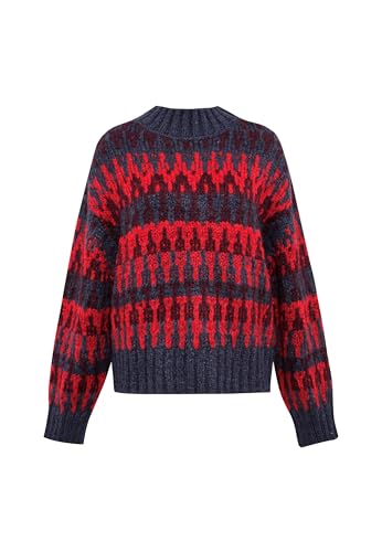 Mavi Damen Jaquard Sweater Pullover, Goji Berry, M Mavi Damen Jaquard Sweater Pullover, Goji Berry, M von Mavi