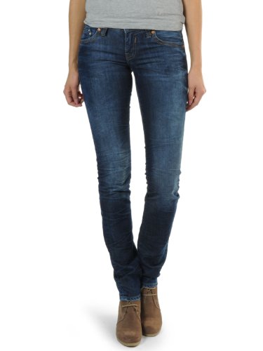 Mavi Damen Jeans Niedriger Bund LINDY; random hellen str.; 1019713058, Gr. 26/30, Blau (13058 LINDY, random hellen str.) von Mavi