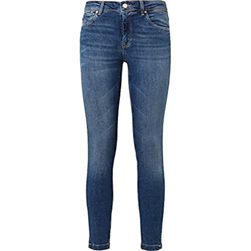 Mavi Damen Adriana Ankle Jeanshose, Blau (mid STR 22302), W24 (Herstellergröße: 24) von Mavi