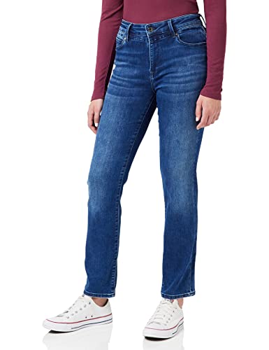 Mavi Damen Kendra Straight Jeans, Blau (Indigo Blue Sateen STR 28925), 30W / 32L von Mavi