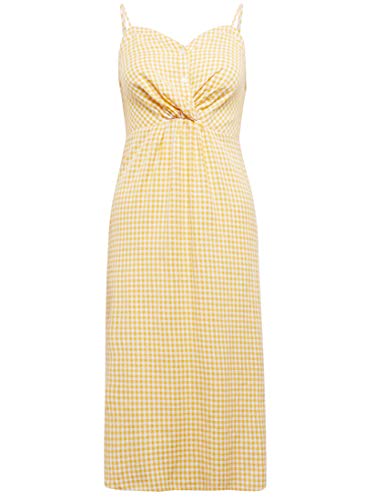 Mavi Damen Kleider Kurz Check Dress golden Rod Check S von Mavi