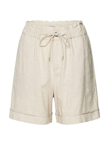 Mavi Damen Linen Shorts Kurze Hose, beige, XS von Mavi