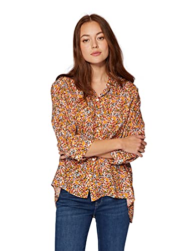 Mavi Damen Long Sleeve Shirt Bluse, Ecru Watercolor floral Print, S von Mavi