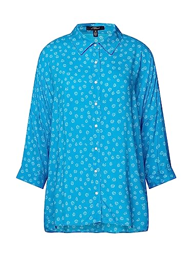 Mavi Damen Long Sleeve Shirt Bluse, blau, M von Mavi