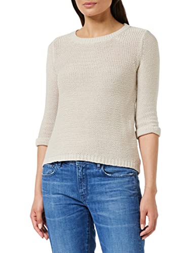Mavi Damen Long Sleeve Sweater Sweatshirt, beige, S von Mavi