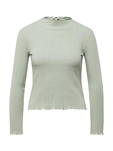 Mavi Damen Long Sleeve TOP Shirt, grau, Medium von Mavi