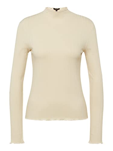 Mavi Damen Long Sleeve TOP T-Shirt, Wolke Crème, Klein von Mavi