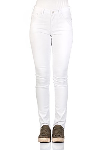 Mavi Damen Nicole Jeans, Stay White Uptown STR, 36W / 32L von Mavi