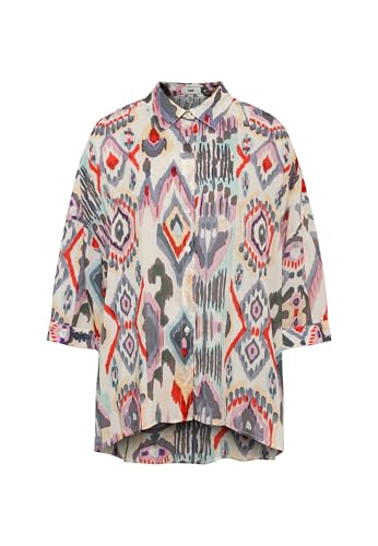 Mavi Damen Long Sleeve Shirt Langarmshirt, Pastel Ikat Print, M von Mavi