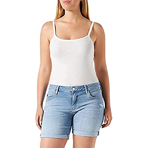 Mavi Damen Pixie Shorts, Lt Brushed Str, 28W Kurz EU von Mavi