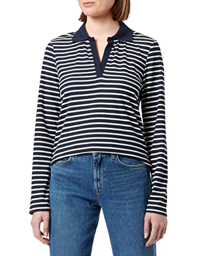 Mavi Damen Polo Tshirt Polohemd, weiß gestreift, X-Small Mavi Damen Polo Tshirt Polohemd, weiß gestreift, X-Small von Mavi
