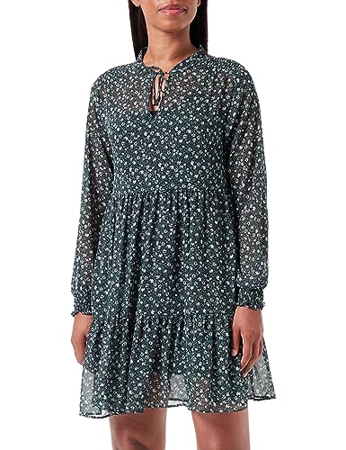 Mavi Damen Printed Dress Kleid, schwarz, X-Small von Mavi