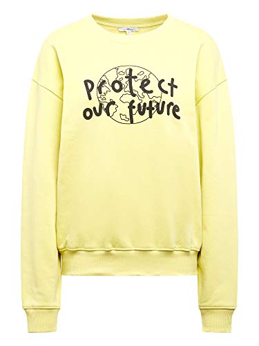Mavi Damen Pullover Regular Protect Nature Sweatshirt linden Green L von Mavi