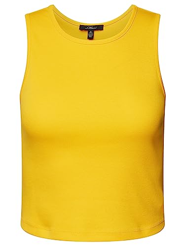 Mavi Damen Sleeveless Jersey T-Shirt, gelb, M von Mavi