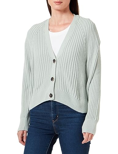 Mavi Damen Stitch Detailed Cardigan Pullover, grau, Large von Mavi