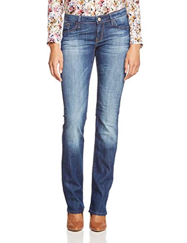 Mavi Damen Straight Leg Jeans Olivia, Gr. W25/L34, Blau (Dark Rome STR 19303) von Mavi