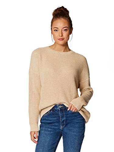 Mavi Damen Striped Sweater Sweatshirt, Curds & whey, L/ von Mavi