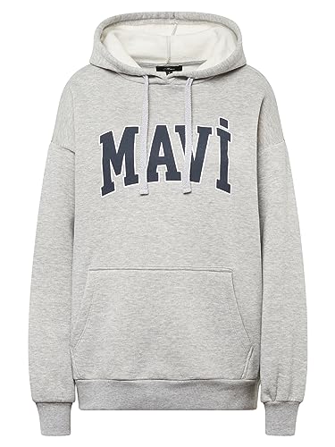 Mavi Damen Sweatshirt, Grau Melange, X-Klein von Mavi