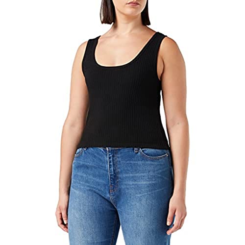 Mavi Damen Tank TOP Trägershirt/Cami Shirt, Black, L von Mavi