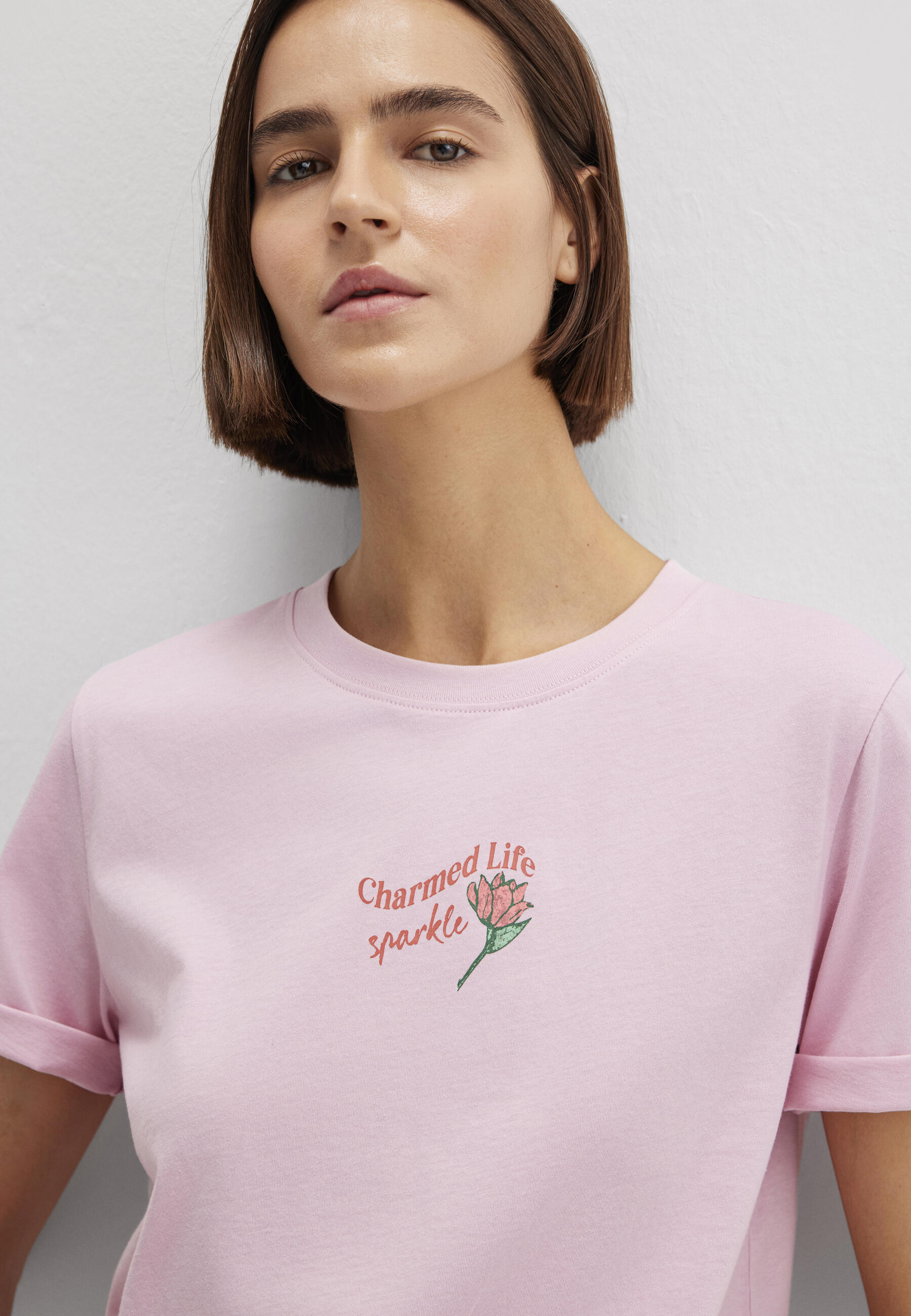 Mavi - FLOWER PRINTED TSHIRT Rosa - Gr. - S von Mavi