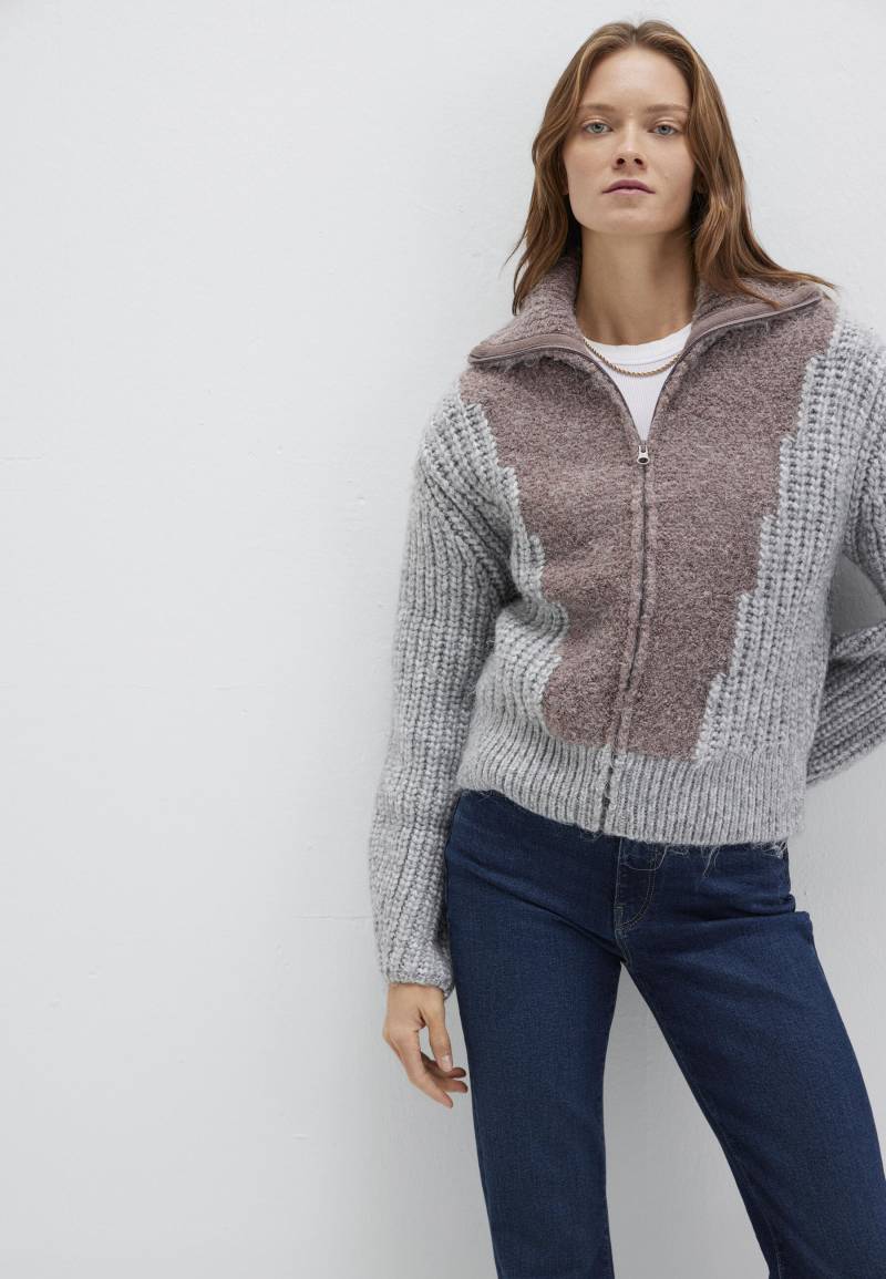 Mavi - FULL ZIP SWEATER light grey melange - Gr. - L von Mavi