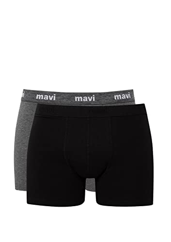 Mavi Herren Boxer Boxershorts, Black, Regular von Mavi