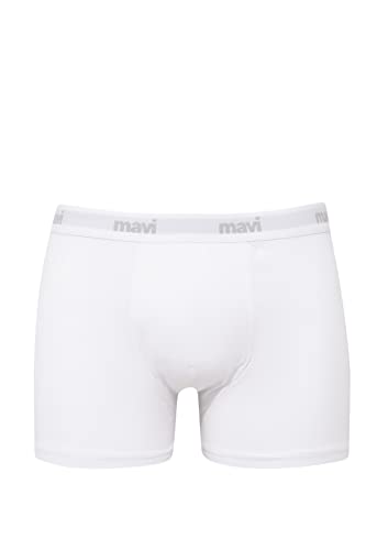 Mavi Herren Boxer Boxershorts, White, Regular von Mavi