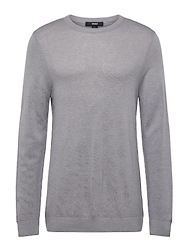 Mavi Herren Crew Neck Sweater Sweatshirt, grau, Medium von Mavi