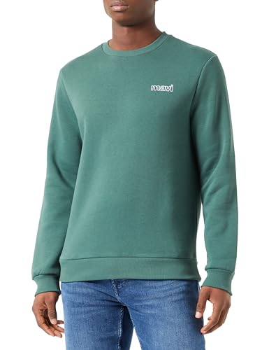 Mavi Herren Crew Neck Sweatshirt Tshirt, grün, M von Mavi