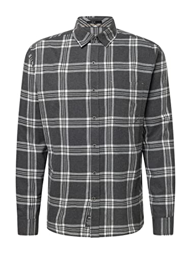 Mavi Herren Long Sleeve Shirt Hemd, Black Check, XL von Mavi