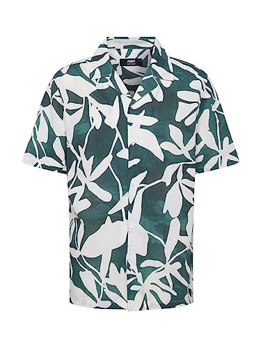 Mavi Herren Printed Shirt Hemd, grün, M von Mavi