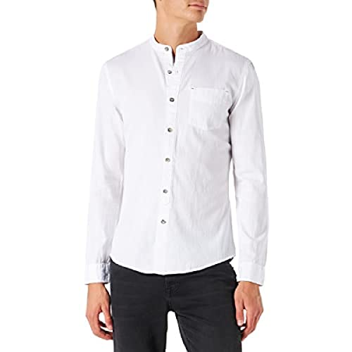 Mavi Herren Shirt Hemd, White Denim, S von Mavi