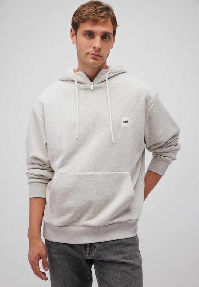 Mavi Kapuzenpullover HALF ZIP HOODIE Hoodie mit Logo und Reißverschluss von Mavi