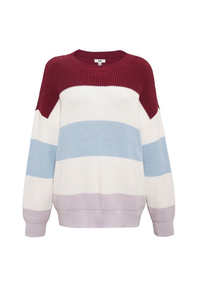 Mavi Longpullover Loose Fit Langarm Rundhals Weich STRIPED SWEATER, heather Mavi Longpullover Loose Fit Langarm Rundhals Weich STRIPED SWEATER, heather von Mavi