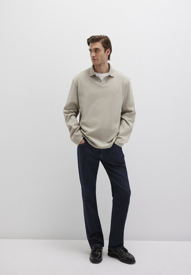 Mavi Poloshirt LONG SLEEVE JERSEY Premium Sweatshirt von Mavi