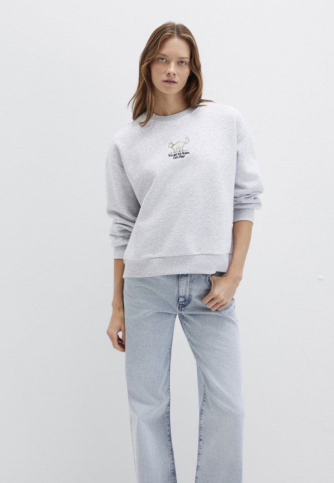 Mavi Rundhalspullover CAT PRINTED SWEATSHIRT Sweatshirt Rundhals von Mavi